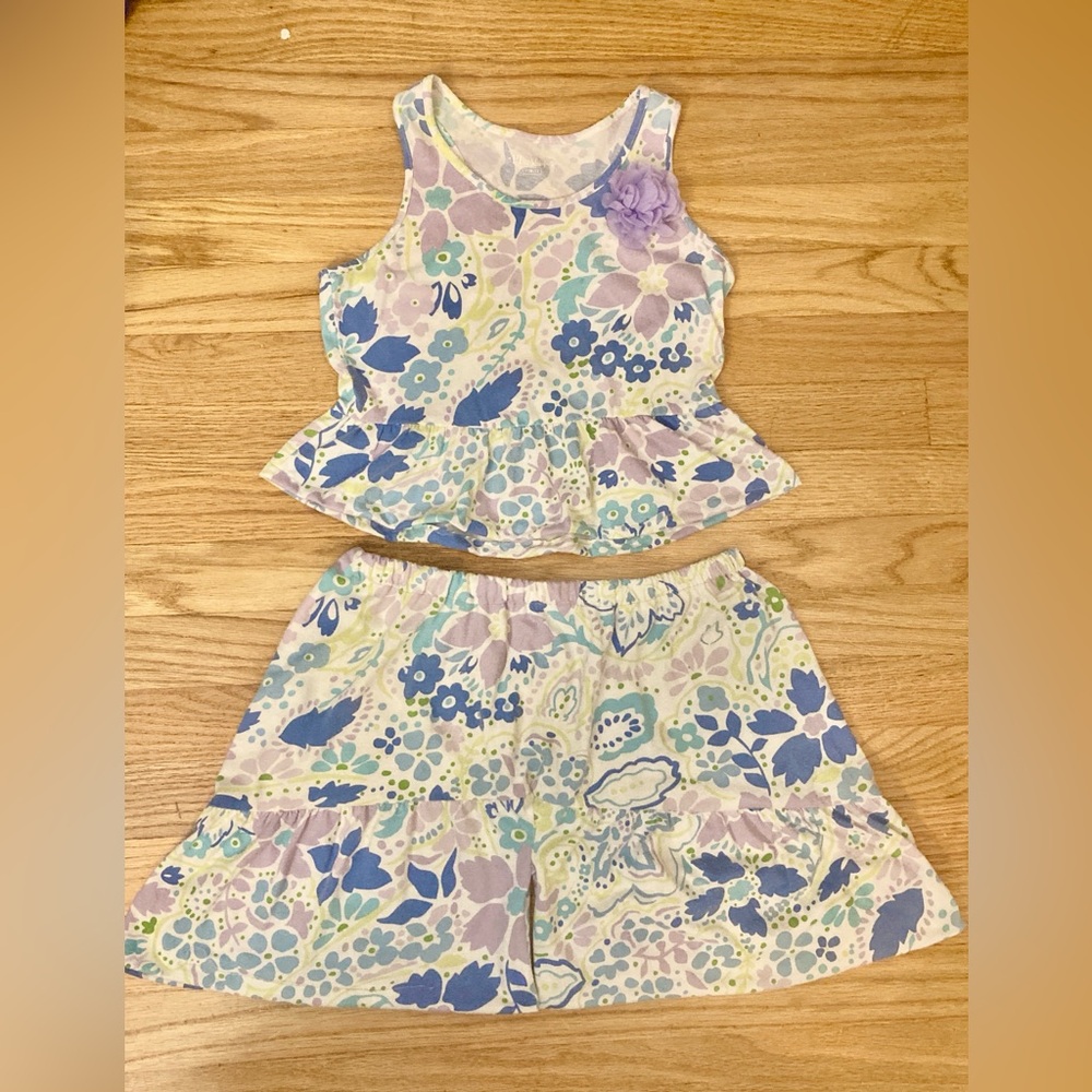 DIY Upcycled PJ Set - Ruffle Tank and Shorts